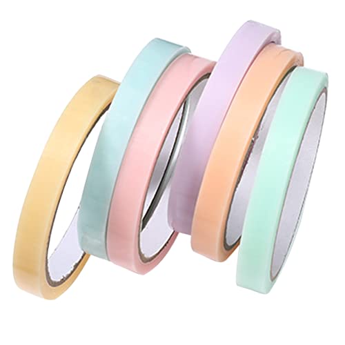 LIFKOME 6 Rollen Klebende Ball Tapes Bunte Multifunktionale Klebebänder für Kreative Bastelprojekte Stressabbau und Hand Augen Koordination Zufällige Farben Zufällige Zufällige Farbe von LIFKOME