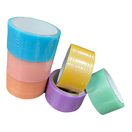 LIFKOME 6 Rollen Kreative Klebebänder für Stressabbau Bunte Dekorative Klebebänder Farben für DIY Projekte Entspannungsspielzeug von LIFKOME