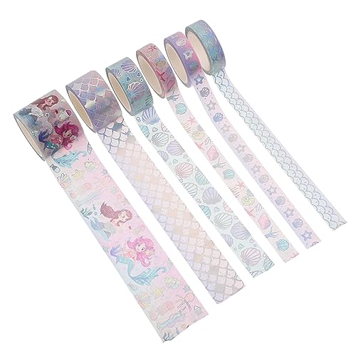 LIFKOME 6 Rollen Washi Tape Farbiges Originelles Scrapbooking Klebeband mit Cartoon Motiven Langlebiges DIY Dekorationspapier für Tagebücher Geschenke und Bastelarbeiten LIFKOME 6 Rollen Washi Tape Farbiges Originelles Scrapbooking Klebeband mit Cartoon Motiven Langlebiges DIY Dekorationspapier für Tagebücher Geschenke und Bastelarbeiten von LIFKOME