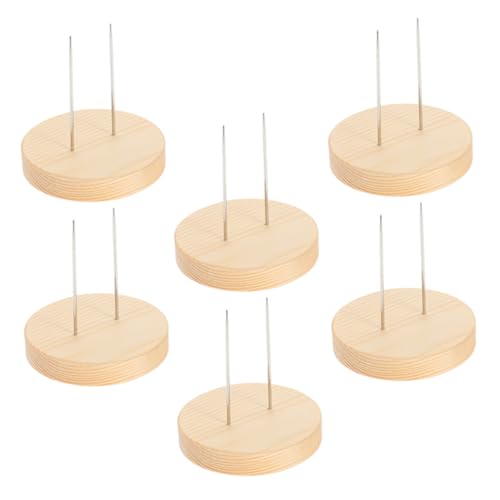LIFKOME 6 Stück Holz Puppenständer mit Doppel Stahlnadel für Nadelfilzpuppen Stabiler Sockel für Häkelpuppen und Figuren Langlebige und Sichere Stütze für Puppensammlungen LIFKOME 6 Stück Holz Puppenständer mit Doppel Stahlnadel für Nadelfilzpuppen Stabiler Sockel für Häkelpuppen und Figuren Langlebige und Sichere Stütze für Puppensammlungen von LIFKOME