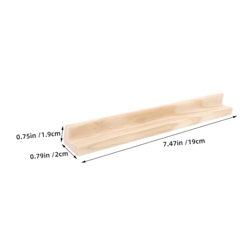 LIFKOME 6 Stück Holzbuchstabenhalter Naturholz Displayständer für Buchstaben Fliesen Tischdeko DIY Holzhandwerk Robust Langlebig Klassisch Schlicht von LIFKOME