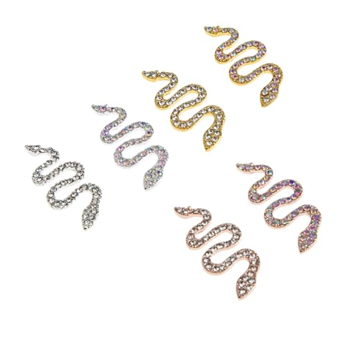 LIFKOME 6 Stück Nail Rhinestones Schlangen design Nail Gems DIY Nagelkunst Schmuck Mix Silber Gold Roségold für Gel Nageldekorationen LIFKOME 6 Stück Nail Rhinestones Schlangen design Nail Gems DIY Nagelkunst Schmuck Mix Silber Gold Roségold für Gel Nageldekorationen von LIFKOME