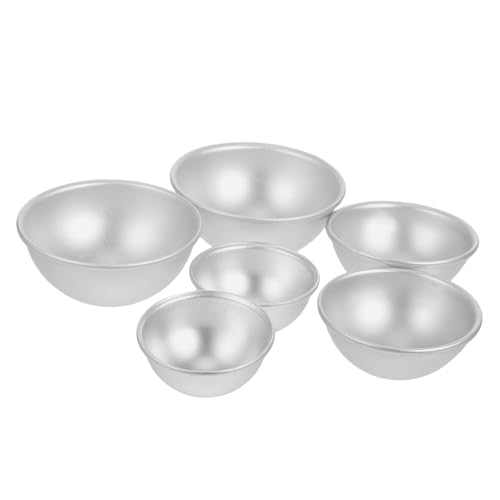 LIFKOME 6 Stück Robuste Metall seifenform Kugelform DIY Mold für Hausgemachte Badebomben Benutzerfreundlich Künstlerisch Vielseitig Einsetzbar für Badekugeln und Seifenherstellung von LIFKOME
