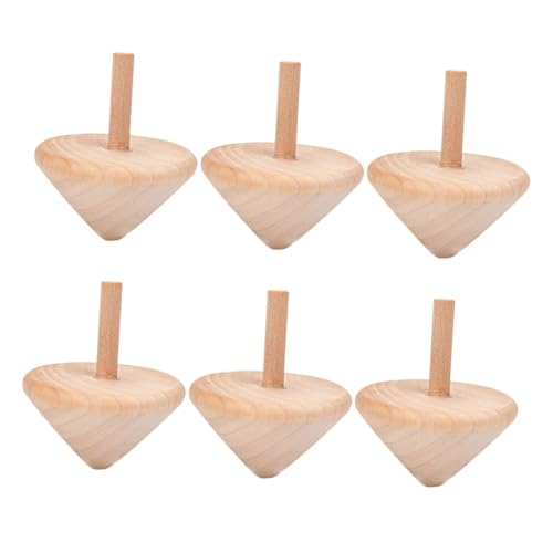 LIFKOME 6 Stück Teiliges Holz Kreiselspielzeug für Kleine Drehbare Gyro Spielzeuge mit Glatter Oberfläche Sicheres DIY Malset Lustiges für Jungen und Mädchen Lernspielzeug LIFKOME 6 Stück Teiliges Holz Kreiselspielzeug für Kleine Drehbare Gyro Spielzeuge mit Glatter Oberfläche Sicheres DIY Malset Lustiges für Jungen und Mädchen Lernspielzeug von LIFKOME
