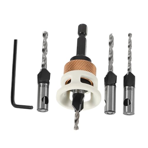 LIFKOME 6 Stück Teiliges Holzbohrer Set mit Einstellbarem Tiefenanschlag Vierflutig Langlebiger Legierungskopf Präzises Senkbohren für Verdeckte Schraubenmontage Effizientes Arbeiten bei LIFKOME 6 Stück Teiliges Holzbohrer Set mit Einstellbarem Tiefenanschlag Vierflutig Langlebiger Legierungskopf Präzises Senkbohren für Verdeckte Schraubenmontage Effizientes Arbeiten bei von LIFKOME
