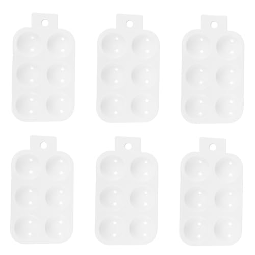 LIFKOME 6 Stück Teiliges Kunststoff Farbtablett Rechteckige Mischpalette für Aquarell und Ölfarben Benutzerfreundliche Malpalette mit Fächern für Kreative Bastelprojekte und LIFKOME 6 Stück Teiliges Kunststoff Farbtablett Rechteckige Mischpalette für Aquarell und Ölfarben Benutzerfreundliche Malpalette mit Fächern für Kreative Bastelprojekte und von LIFKOME