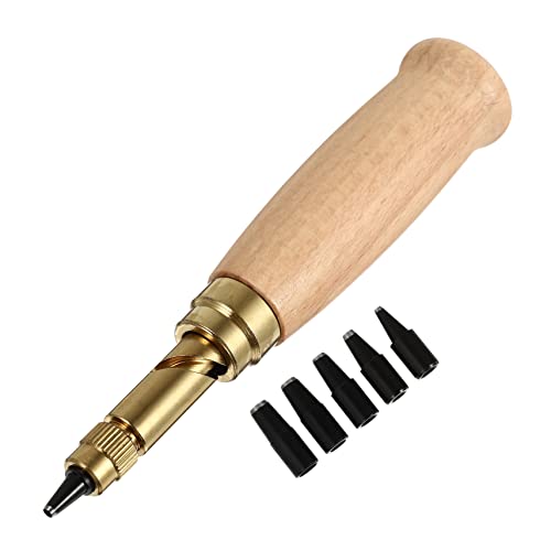 LIFKOME 6 Stück Teiliges Leder Lochstanzer Set aus Legiertem Stahl Automatische Hohlstanze mit Löchern Langlebig und Präzise für Leder Kleidung Taschen und Canvas Schnelles Stanzen ohne von LIFKOME
