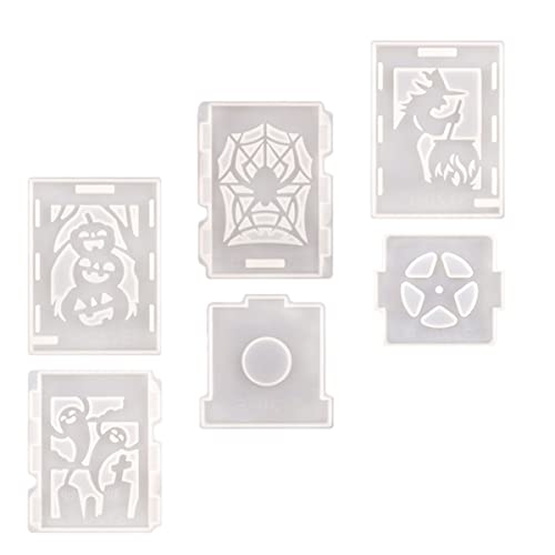 LIFKOME 6 Stück Teiliges Set Halloween Laternen Silikonformen für Diy Dekorationen für Epoxidharz Gießen Leicht zu Entformen und Langlebig für Stimmungsvolle Tischdekorationen von LIFKOME