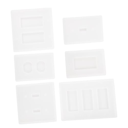 LIFKOME 6 Stück Teiliges Silikon DIY gießform für Kristall epoxidharz Steckdosen schalterabdeckung Kreative Bastelqualität Geeignet für Heimdekoration und Handwerksprojekte LIFKOME 6 Stück Teiliges Silikon DIY gießform für Kristall epoxidharz Steckdosen schalterabdeckung Kreative Bastelqualität Geeignet für Heimdekoration und Handwerksprojekte von LIFKOME