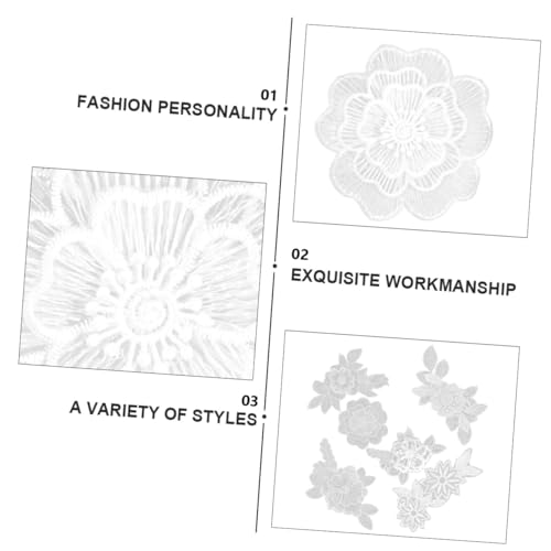 LIFKOME 6 Stück Weiße Spitzenblumen Stickerei Patches Feine Blumige Applikationen zum Aufnähen DIY Nähzubehör für Kleidung Taschen und Kostüme Dekorative Stoffflicken LIFKOME 6 Stück Weiße Spitzenblumen Stickerei Patches Feine Blumige Applikationen zum Aufnähen DIY Nähzubehör für Kleidung Taschen und Kostüme Dekorative Stoffflicken von LIFKOME