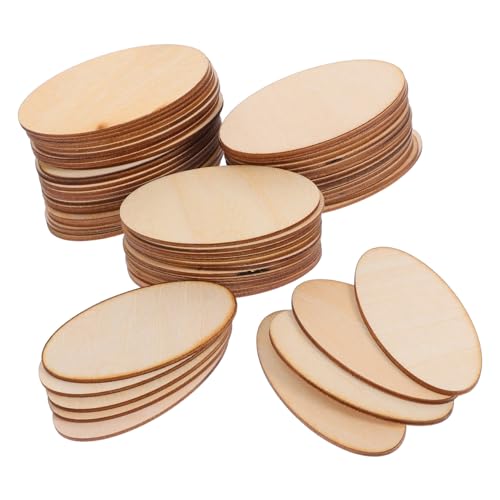 LIFKOME 60 Stück Dicke Oval Holzstücke für Diy Projekte für Dekoration Malen und Kreative Bastelarbeiten LIFKOME 60 Stück Dicke Oval Holzstücke für Diy Projekte für Dekoration Malen und Kreative Bastelarbeiten von LIFKOME