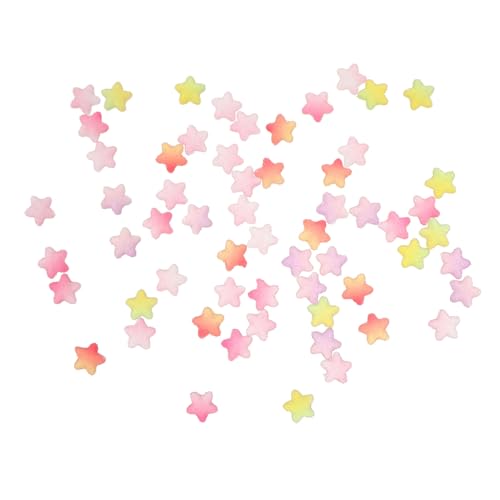 LIFKOME 60 Stück Resin Sterne Candy Style Dekorationen für Handyhüllen Bunte DIY Bastelzubehör Langlebige Leichte Handyschalen Verzierungen für Kreative Mobile Shell Crafts von LIFKOME