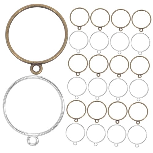 LIFKOME 60 Stück Teiliges Runde Offene Lünette Charms Hohle Rahmen Anhänger für Schmuckherstellung DIY Resin Halskette Ohrringe Armband Basteln Zubehör LIFKOME 60 Stück Teiliges Runde Offene Lünette Charms Hohle Rahmen Anhänger für Schmuckherstellung DIY Resin Halskette Ohrringe Armband Basteln Zubehör von LIFKOME