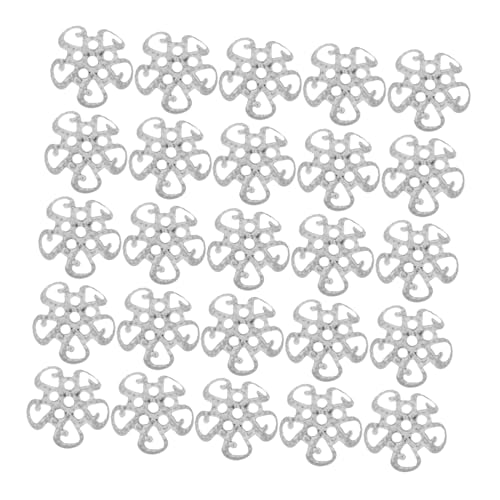 LIFKOME 600 Stücke Metall Perlen-endkappen Silber Blumenförmig Hohl Schmuck Spacer für DIY Armband Halskette Basteln Langlebig Stabil Kreativ Vielseitig von LIFKOME