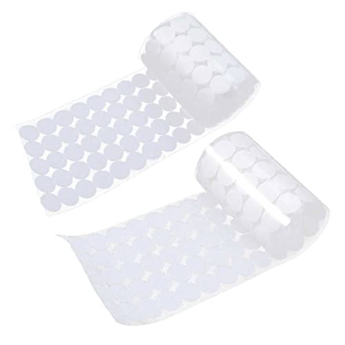 LIFKOME 600 Paar Runde Klettbänder Selbstklebend 20 Mm Durchmesser Punktbänder Für Vorhänge Stoff Home Office Polyester Und Nylon Haftet Bei Nässe von LIFKOME
