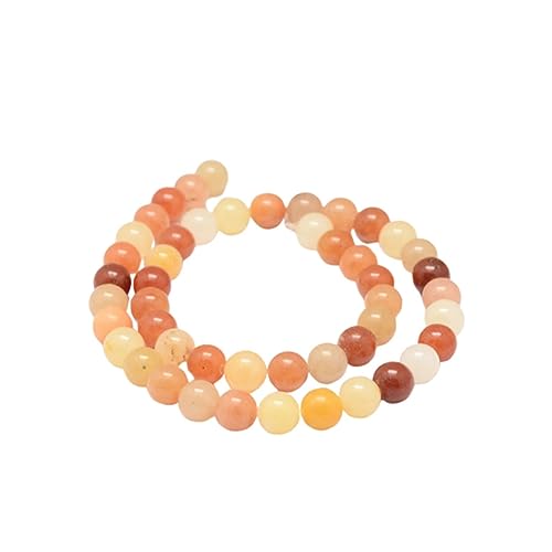 LIFKOME 63 Stk Natürliche Runde Topas perlen DIY Schmuckperlen Durchmesser Einfarbig Harte Steinperlen für Armband Ohrring Halskette Schmuckherstellung und Bastelideen von LIFKOME