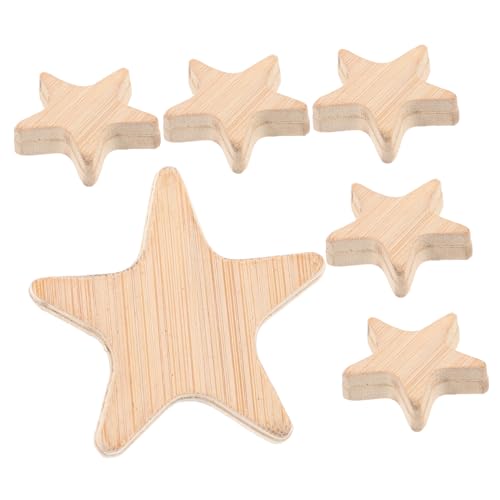 LIFKOME 6Stücke Holzhandwerk Ausschnitte Unlackierte DIY Bastelplatten Hochwertigem Holz für Basteln Bastelmaterialien für Jungen von LIFKOME