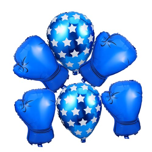 LIFKOME 6Stücke Teilige Aufblasbare Boxhandschuh Luftballons für Wrestling Geburtstagsfeiern Elastische Partydekorationen für Jungen für Indoor und Outdoor Events von LIFKOME