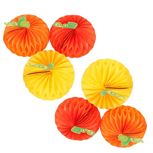 LIFKOME 6stücke Teiliges Halloween Kürbis Honeycomb Dekoration Papier Waben Bälle Für Halloween Und Thanksgiving-Partys Kreative Tischdekoration Leicht Und Platzsparend LIFKOME 6stücke Teiliges Halloween Kürbis Honeycomb Dekoration Papier Waben Bälle Für Halloween Und Thanksgiving-Partys Kreative Tischdekoration Leicht Und Platzsparend von LIFKOME