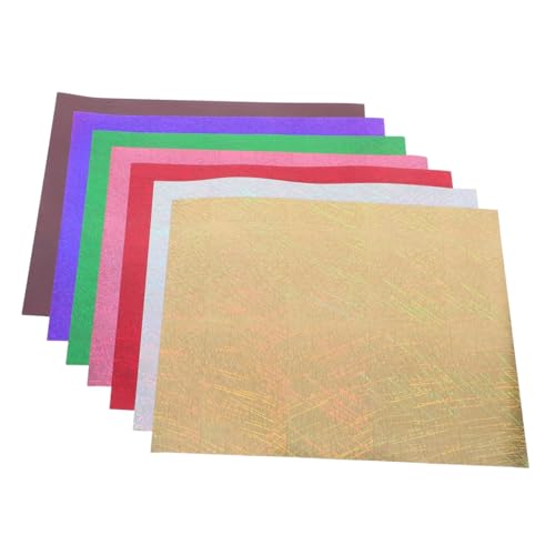 LIFKOME 7 Stück Teiliges Holographisches Htv Vinyl Holographische Streifen Heat Transfer Vinyl für Kleidung Metallische Langlebige Bügelfolien für DIY Textilien Vielseitig und von LIFKOME