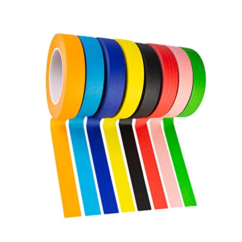 LIFKOME 8 Rollen Bunte Washi Tapes Dekoratives Klebeband für DIY Scrapbooking Journaling Kreative Bastelideen für Erwachsene von LIFKOME