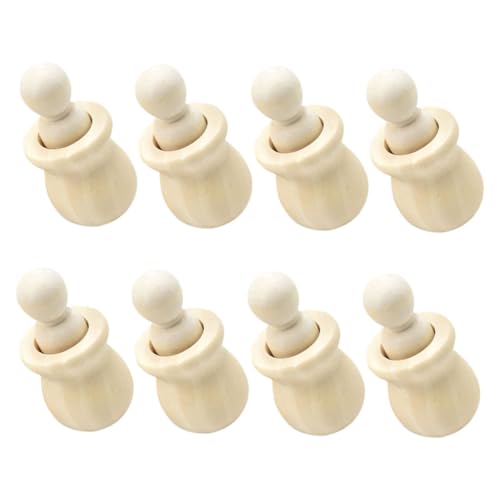 LIFKOME 8 Satz Holzpuppenanzug Leere Holzfiguren Unbemalte Steckfiguren Diy-bastelsets Für Holzhandwerk Für Unfertige Holzfiguren Steckpuppenfiguren Diy Bastelbedarf Beige LIFKOME 8 Satz Holzpuppenanzug Leere Holzfiguren Unbemalte Steckfiguren Diy-bastelsets Für Holzhandwerk Für Unfertige Holzfiguren Steckpuppenfiguren Diy Bastelbedarf Beige von LIFKOME