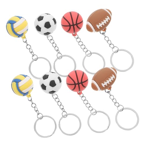 LIFKOME 8 Stück Hängende Sportbälle-anhänger, Bezaubernde Sportball-modellierungs-schlüsselanhänger, Vielseitige Ball-anhänger, Hängende Kleine Schlüsselanhänger, Multifunktionale LIFKOME 8 Stück Hängende Sportbälle-anhänger, Bezaubernde Sportball-modellierungs-schlüsselanhänger, Vielseitige Ball-anhänger, Hängende Kleine Schlüsselanhänger, Multifunktionale von LIFKOME