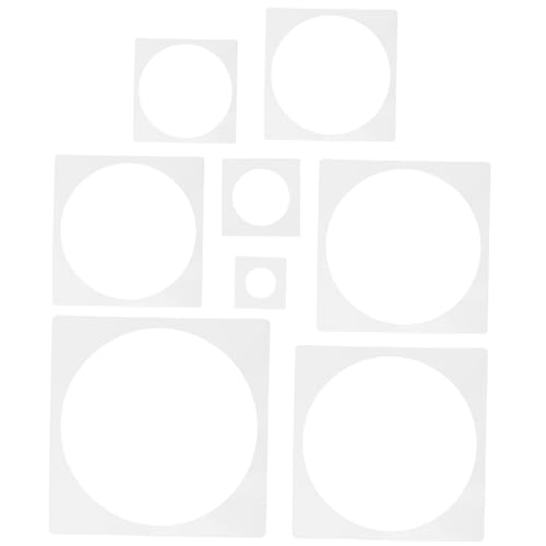 LIFKOME 8 Stück Runde Hohle Kunststoff Schablonen Wiederverwendbar Basteln Selbermachen Geometrische Formen Malvorlagen Zeichenvorlagen LIFKOME 8 Stück Runde Hohle Kunststoff Schablonen Wiederverwendbar Basteln Selbermachen Geometrische Formen Malvorlagen Zeichenvorlagen von LIFKOME