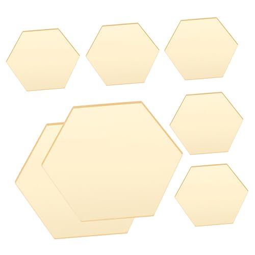 LIFKOME Sechseckige Sitzschilder Für Hochzeiten Leere Acrylschilder Platzkartenhalter Tischnummern Praktische Partydekoration von LIFKOME