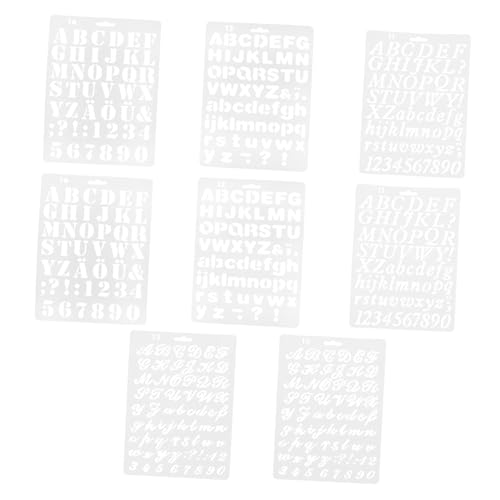 LIFKOME 8 Stück Teiliges Alphabet Zahlen schablonen Robustem Pet Glatte Kanten Wiederverwendbar für DIY Bastelarbeiten Malerei Scrapbooking und Wanddekoration Großformatige Buchstaben und LIFKOME 8 Stück Teiliges Alphabet Zahlen schablonen Robustem Pet Glatte Kanten Wiederverwendbar für DIY Bastelarbeiten Malerei Scrapbooking und Wanddekoration Großformatige Buchstaben und von LIFKOME