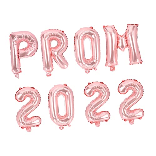 LIFKOME 8 Stück Teiliges Ballon in Roségold Aluminiumfolie Ballons in Zahlen und Buchstabenform Langlebig und Kreativ für Abschlussfeier Partydekoration und Festliche Anlässe Geeignet von LIFKOME