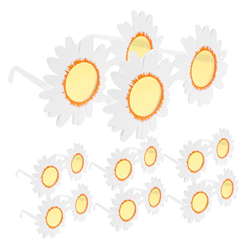 LIFKOME 8 Stück Teiliges Daisy Sonnenbrillen für Stilvolle Hawaii Brillen für Partys Fotorequisiten und Freizeitaktivitäten Bequem und Langlebig für Alter Geeignet von LIFKOME