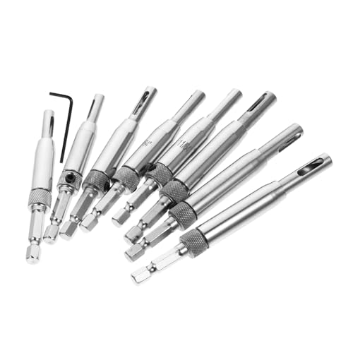 LIFKOME 8 Stück Teiliges Scharnier Bohrer mit Punch Locator Selbstzentrierender Holzbohrer aus Präziser Scharnierloch Bohrer für Türen und Inklusive Schraubenschlüssel Langlebig und LIFKOME 8 Stück Teiliges Scharnier Bohrer mit Punch Locator Selbstzentrierender Holzbohrer aus Präziser Scharnierloch Bohrer für Türen und Inklusive Schraubenschlüssel Langlebig und von LIFKOME