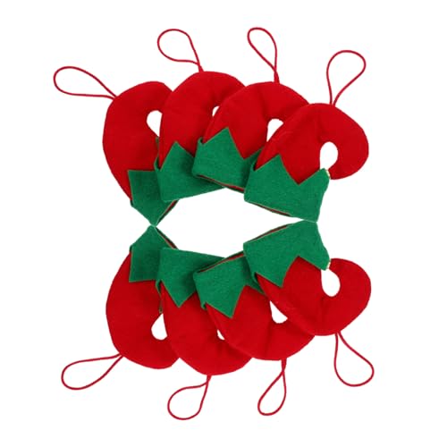 LIFKOME 8 Stück Teiliges Set Mini Weihnachtsmützen Besteckhalter aus Weichem Vielseitige Tisch und Weihnachtsbaumdeko Utensilienabdeckung für Festliche Feiern Kleine Xmas Hüte LIFKOME 8 Stück Teiliges Set Mini Weihnachtsmützen Besteckhalter aus Weichem Vielseitige Tisch und Weihnachtsbaumdeko Utensilienabdeckung für Festliche Feiern Kleine Xmas Hüte von LIFKOME