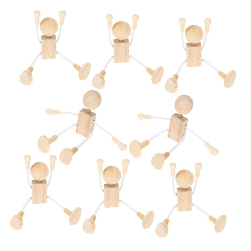LIFKOME 8 Stück Unvollendete Holzklammer-puppen, Holzroboter-figuren, Holzmenschen, Puppenroboter, Diy, Malerei, Kunsthandwerk, Kunstprojekte Für Kinder, Party-dekorationen LIFKOME 8 Stück Unvollendete Holzklammer-puppen, Holzroboter-figuren, Holzmenschen, Puppenroboter, Diy, Malerei, Kunsthandwerk, Kunstprojekte Für Kinder, Party-dekorationen von LIFKOME