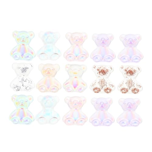 LIFKOME 80 Stück Teiliges Nagelkunst Cartoon bär motiven aus Hochwertigem Kunstharz Nail Art Charms Langlebige Nageldekoration für DIY Maniküre Geeignet für Privaten und Professionellen von LIFKOME