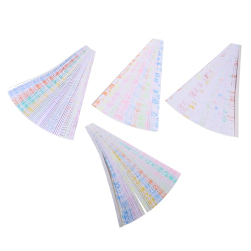 LIFKOME 840 Stück Teiliges Origami Papier Sternstreifen Leuchtende Farbige Bastelpapiere für DIY Handwerk mit Streifen zum Falten von Glückssternen und Kreativen Sternprojekten von LIFKOME