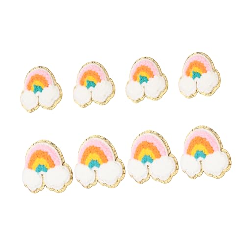 LIFKOME 8Stücke Entzückende Stickerei Kleidungsflicken Bunte Aufnäher zum Aufbügeln Kreative DIY Applikationen für Kleidung und Taschen von LIFKOME