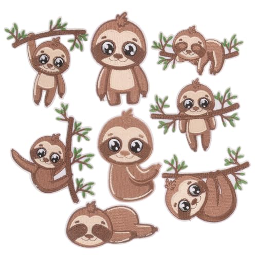 LIFKOME 8Stücke Faultier Aufnäher Cartoon Stickerei Aufbügler für Kleidung und Accessoires Vielseitig Einsetzbar zur Dekoration und Reparatur von Kleidung Maschinenwäsche Geeignet LIFKOME 8Stücke Faultier Aufnäher Cartoon Stickerei Aufbügler für Kleidung und Accessoires Vielseitig Einsetzbar zur Dekoration und Reparatur von Kleidung Maschinenwäsche Geeignet von LIFKOME