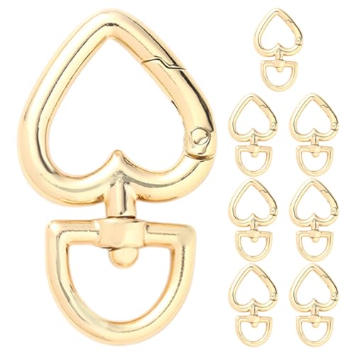 LIFKOME 8Stücke Herzförmige Karabiner Schlüsselanhänger Rotierbarer DIY Clips für Schlüsselbund Bastelprojekte und zum Valentinstag Federverschluss Design LIFKOME 8Stücke Herzförmige Karabiner Schlüsselanhänger Rotierbarer DIY Clips für Schlüsselbund Bastelprojekte und zum Valentinstag Federverschluss Design von LIFKOME