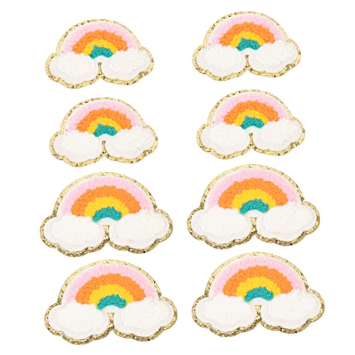 LIFKOME 8Stücke Stickapplikationen DIY Kleidungsflicken zum Aufbügeln oder Aufnähen Dekorative Patches für Kleidung und Taschen Vielseitig Einsetzbar für Design von LIFKOME