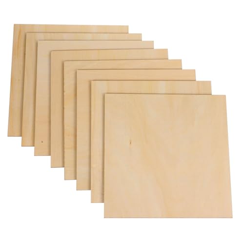 LIFKOME 8Stücke Unvollendete Holzscheiben Zum Kreativen Gestalten DIY Holzplatten Für Malerei Bastelarbeiten Und Holzgraffiti Dekoration Für Geburtstags Und Weihnachtsfeiern von LIFKOME