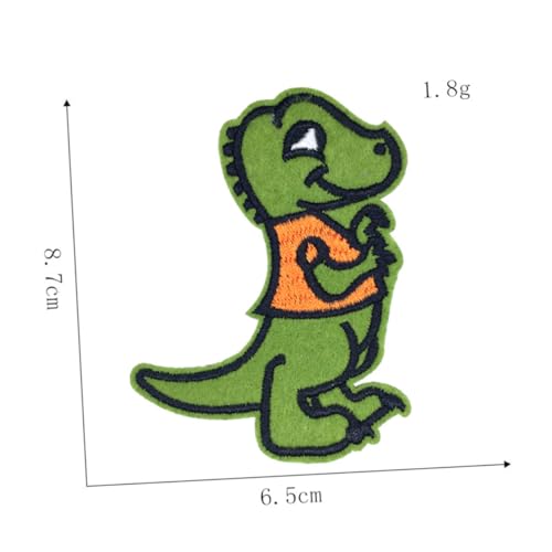 LIFKOME 9 Stück Teiliges Cartoon Dinosaurier Aufnäher Bestickte Applikationen für Diy Kleidung T Shirts Jeans und Rucksäcke Farbenfrohe Patches zur Dekoration und Reparatur von LIFKOME