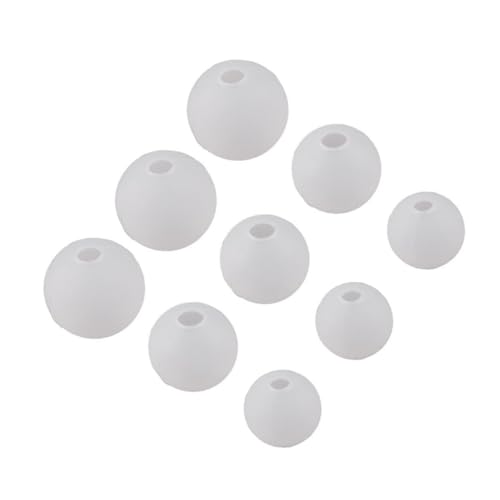 LIFKOME 9 Stück Teiliges Mini Kugel Silikonformen für DIY Kunsthandwerk Sphärische Epoxidharz Gießform Wiederverwendbare Silikon Gießform für Kreative Projekte und Schmuckherstellung von LIFKOME