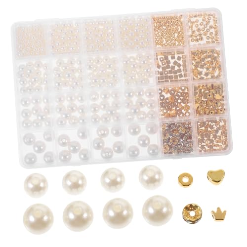 LIFKOME 970 Stück Teiliges DIY Perlen Kunststoff Abs Perlen in Sternform Vielseitig für Armbänder und Halsketten Langlebige Schmuckperlen für Kreative Bastelprojekte und von LIFKOME