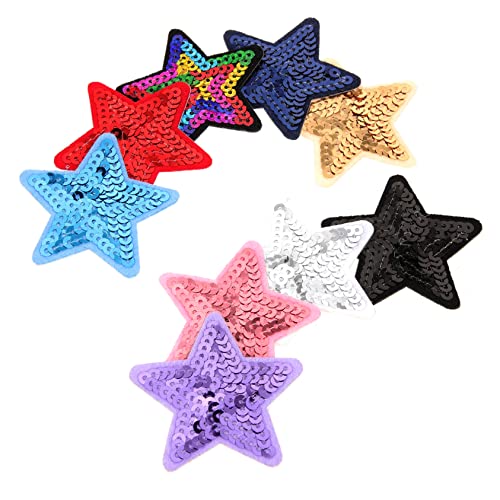 LIFKOME 9Stücke Stern Patches Zum Aufbügeln DIY Reparaturflecken Für Kleidung Jeans Taschen Glitzernde Pailletten Aufnäher Für Bastelprojekte LIFKOME 9Stücke Stern Patches Zum Aufbügeln DIY Reparaturflecken Für Kleidung Jeans Taschen Glitzernde Pailletten Aufnäher Für Bastelprojekte von LIFKOME