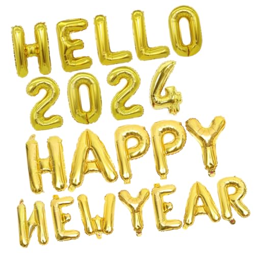 LIFKOME Aluminium Folienballons Set Große Metallic Luftballons für Neujahrsfeier Party Dekoration Goldene Zahlen und Happy Year Festliche Silvester Deko LIFKOME Aluminium Folienballons Set Große Metallic Luftballons für Neujahrsfeier Party Dekoration Goldene Zahlen und Happy Year Festliche Silvester Deko von LIFKOME