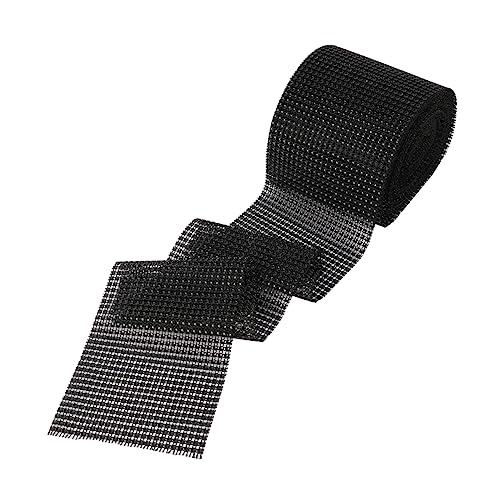 LIFKOME Bling Wrap Roll mit Funkelnden Strasssteinen Flexibles Diamond Ribbon für Hochzeitsdekoration Reihig Schwarze Mesh Strassbänder für DIY Cake Torten Deko und Festliche Bastelideen LIFKOME Bling Wrap Roll mit Funkelnden Strasssteinen Flexibles Diamond Ribbon für Hochzeitsdekoration Reihig Schwarze Mesh Strassbänder für DIY Cake Torten Deko und Festliche Bastelideen von LIFKOME