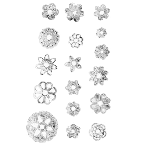 LIFKOME Blumenförmige Metallperlenkappen für DIY Schmuck Vintage Spacer Beads Caps Einfache Anwendung Große Auswahl für Kreative Projekte von LIFKOME