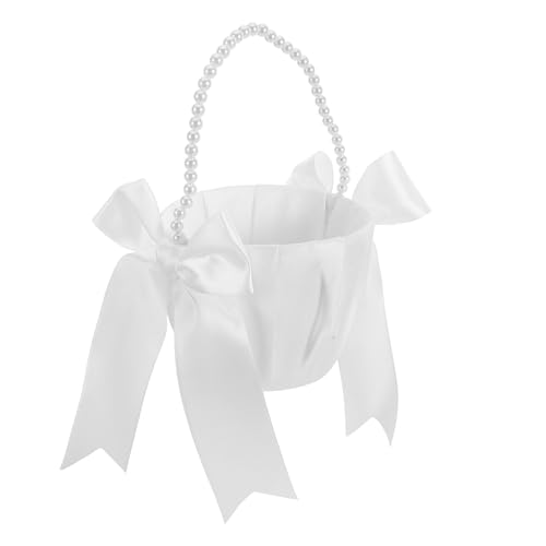 LIFKOME Blumenkorb Zur Hochzeit Zeremonie Lieferungen Blumenkorb Anfassen Hochzeit Blütenblatt Baske Bowknot-korb Für Die Hochzeit Hochzeitskorb Korb Für Eheringe Korb Der Braut Weiß LIFKOME Blumenkorb Zur Hochzeit Zeremonie Lieferungen Blumenkorb Anfassen Hochzeit Blütenblatt Baske Bowknot-korb Für Die Hochzeit Hochzeitskorb Korb Für Eheringe Korb Der Braut Weiß von LIFKOME